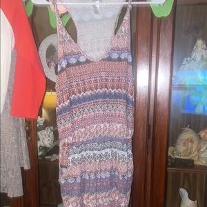 Multicolor Patterned Sleeveless romper